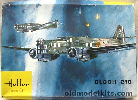 Heller 1/72 Bloch 210 French Bomber, L545 plastic model kit